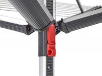 Vileda 174600 Sun-Rise Összecsukhato Ruhaszárító állvány 55 x 90 x 180 cm - Fekete / Ezüst