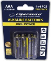 Esperanza EZB104 Alkáli Ceruzaelem AAA (8db/csomag)