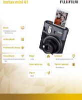 Fujifilm Instax mini 41 Analóg fényképezőgép - Fekete