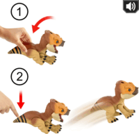 Mattel JGC01 Jurassic World: Az újjászületés - Aquilops Dolores figura