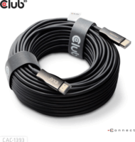 Club3D CAC-1393 HDMI 2.1 - HDMI 2.1 8K60Hz Aktív optikai kábel 50m - Fekete