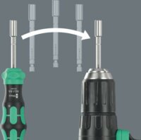 Wera Kraftform Kompakt 28 RA Csavarhúzó bitkészlet ( 6 db / csomag)