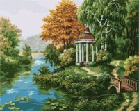 Ideyka Festés számok szerint Folyóparti pavilon - 40 x 50 cm