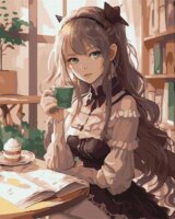 Ideyka Festés számok szerint Kifinomult szépség - 40 x 50 cm