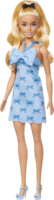 Mattel Barbie Fashionista - Szőke hajú Barbie baba kék masnis ruhában