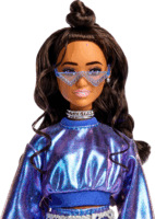 Mattel Barbie Deluxe Style - Barbie baba Metál kék ruhában