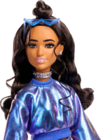 Mattel Barbie Deluxe Style - Barbie baba Metál kék ruhában
