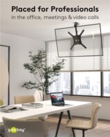 Goobay 70824 23"-55" LCD TV / Monitor Mennyezeti Tartó Konzol - Fekete