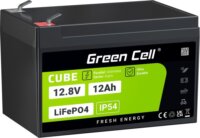 Green Cell CUBE LiFePO4 12Ah 12.8V 153.6Wh lítium-vas-foszfát akkumulátor