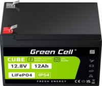 Green Cell CUBE LiFePO4 12Ah 12.8V 153.6Wh lítium-vas-foszfát akkumulátor