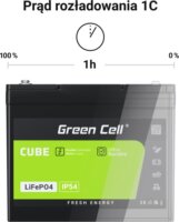 Green Cell CUBE LiFePO4 100Ah 12.8V 1280Wh lítium-vas-foszfát akkumulátor