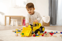 BIG Power Worker Klasszikus homokrakodó autó - Sárga