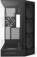 NZXT H9 Flow RGB Midi Torony Számítógépház - Fekete