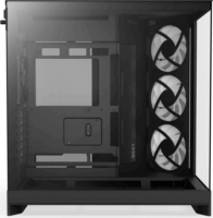 NZXT H9 Flow RGB Midi Torony Számítógépház - Fekete