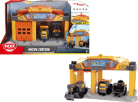 Dickie Micro Építőipari munkaállomás játékszett 3db autóval