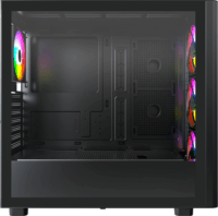 Montech XR Wood ARGB Midi Torony Számítógépház - Fekete