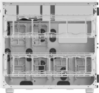 Thermaltake AX700 TG Snow Full Torony Számítógépház - Fehér