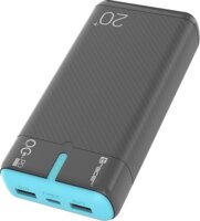 Tracer EnerGen Powerbank 2x USB-A + USB-C 20000mAh 20W - Fekete/Kék