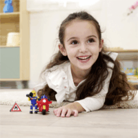 Simba Sam a tűzoltó Motorkerékpár figurával