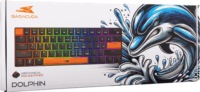 Baracuda Dolphin Mechanikus Vezetékes Gamer Billentyűzet (Red Switch) - Fekete US