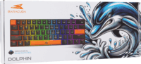 Baracuda Dolphin Mechanikus Vezetékes Gamer Billentyűzet (Blue Switch) - Fekete US