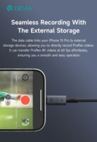 Devia Extreme Speed Series USB-C apa - USB-C apa Adat- és töltőkábel 240W 1m - Fekete