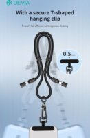 Devia Extreme Speed Series Woven USB-C apa - Lightning apa Adat- és töltőkábel 1.6m - Fekete