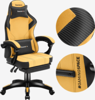 Huzaro Force 3.7 Gamer szék - Sárga / Fekete