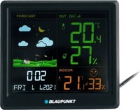 Blaupunkt WS25BK LCD Meteorológiai Időjárás állomás külső szenzorral - Fekete