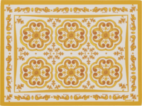 Guzzini 127901151 Blues Tányéralátét - Sárga/Mintás