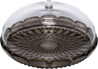 Guzzini Vanity Átlátszó süteményestál 30cm - Szürke