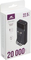 RivaCase VA2211 PowerBank USB-A + Type-C / 20000mAh 22,5W - Fekete