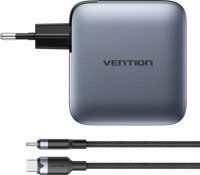 Vention TZ-FETH0-EU 2x USB-A / 3x USB-C Hálózati Gyorstöltő Adapter 100W - Szürke