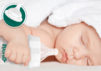 Neno BOTTLE 240 műanyag Cumisüveg 240ml - Átlátszó / Zöld