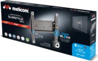 Meliconi Slimstyle Plus 200S DW 14"-45" TV / Monitor fali tartó konzol - Fekete