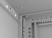 Lanberg 19" Fali rack szekrény 6U 540x370mm - Szürke