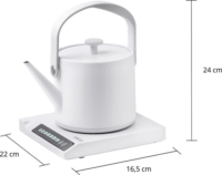 Unold 18210 Clara Vízforraló 0,6L 1000 Watt - Fehér