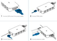 Fractal Design FD-A-APH1-001 Adjust Pro Hub Ventilátor és RGB vezérlő