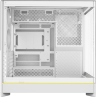 Montech HS02 ARGB Midi Torony Számítógépház + 4db 120mm ventilátor - Fehér