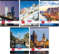 Herlitz City 32 lapos A5 négyzetrácsos füzet - Többfajta