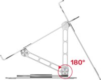 Unitek OT180SL01 Állítható / Dönthető 10-16" Laptop Asztali Állvány - Ezüst