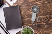 N'Oveen F220 USB Kézi Ventillátor 17cm - Szürke