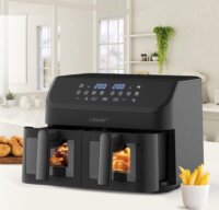 Maestro MR-758 AirFryer Forrólevegős sütő 2x4.5L 2000W - Fekete