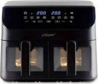Maestro MR-758 AirFryer Forrólevegős sütő 2x4.5L 2000W - Fekete
