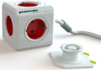 Allocacoc PowerCube Extended 5 db aljzat 1,5m elosztó Fehér-piros
