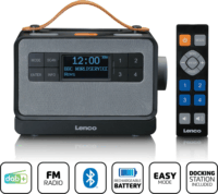 Lenco PDR-065 Bluetooth hordozható FM / DAB+ Zsebrádió - Fekete