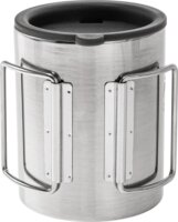 Helikon-Tex Dupla falú utazó Termosz bögre 250ml - Fekete / Ezüst
