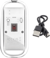 Manhattan 190275 Wireless Egér - Fehér / Átlátszó