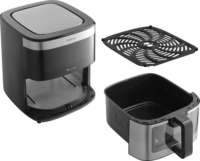 Sencor SFR 9000SS AirFryer Forrólevegős sütő 9L 1700 Watt - Ezüst/Fekete