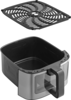 Sencor SFR 9000SS AirFryer Forrólevegős sütő 9L 1700 Watt - Ezüst/Fekete